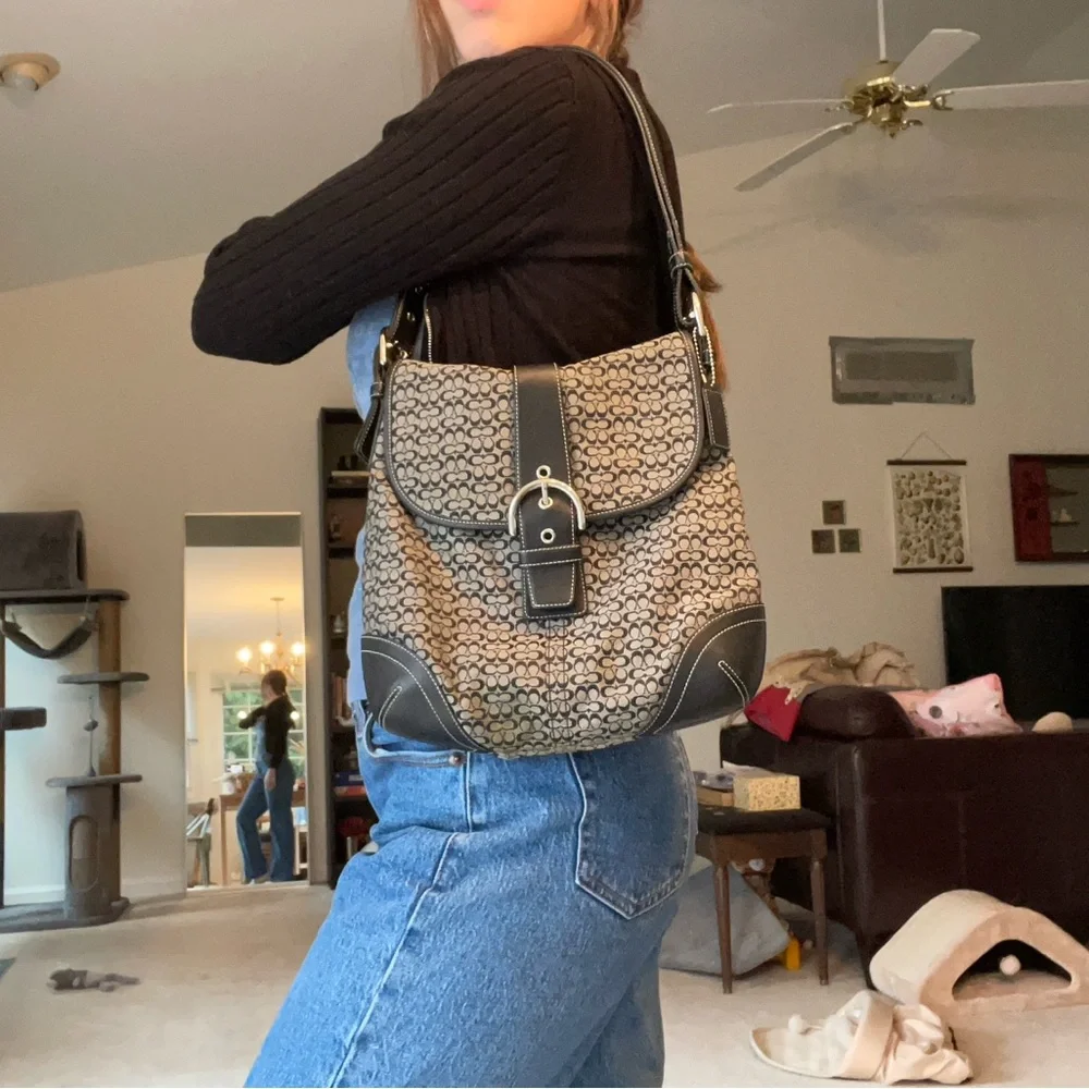 Coach Monogram Shoulder Bag - Picture 3 of 12